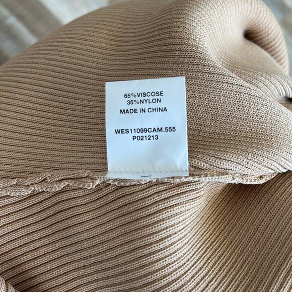 DISSH Lena Long Sleeve Knit Dress in Wheat Size XL - Picture 6 of 7